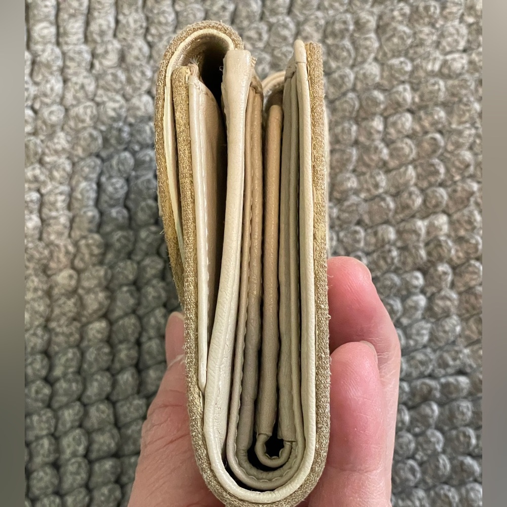 Dior Tan Canvas wallet - Picture 6 of 8